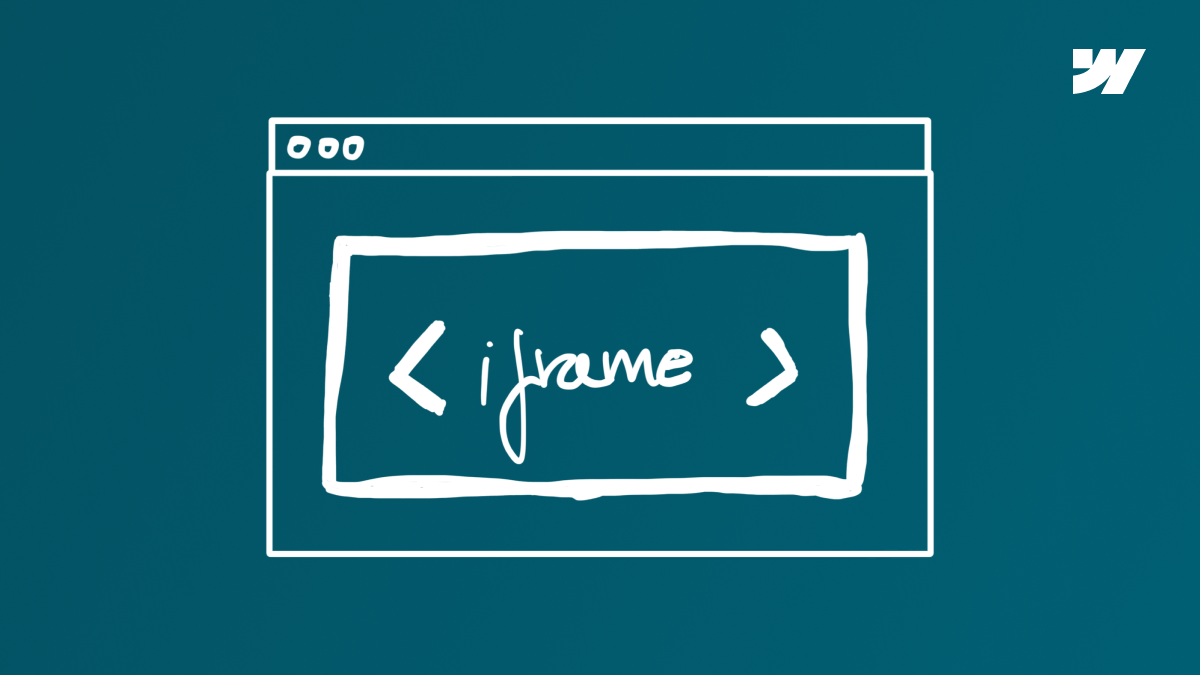 How to embed an iframe in Webflow.